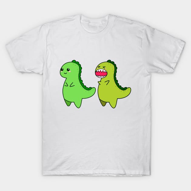 kawaii cute t-rex tyrannosaurus rex T-Shirt by theglaze